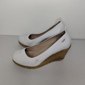 Viscata Barcelona Women Espadrilles Wedge Shoes Beige US 8.5 Size 39